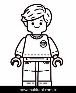 Lego boyama sayfası – keyifli zaman, renkli çizimler