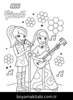 Lego boyama sayfası – keyifli zaman, renkli çizimler