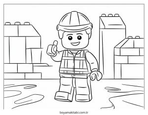 Lego boyama sayfası – ücretsiz yazdır, boyama etkinliği
