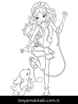 Lego boyama sayfası – çizgi film temalı, basit çizim