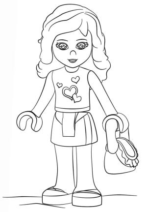 Lego boyama sayfası,  coloring page, Lego Arkadaşları Olivia, 