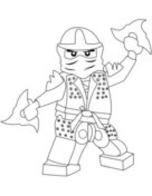 Lego boyama sayfası,  coloring page, 2 Dartlı Yeşil Ninja, 