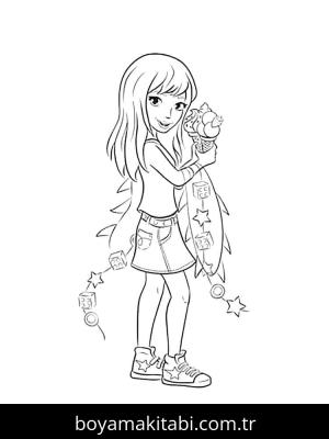 Lego boyama sayfası – okul öncesi, evde etkinlik