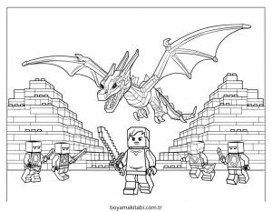 Lego boyama sayfası – okul öncesi, evde etkinlik