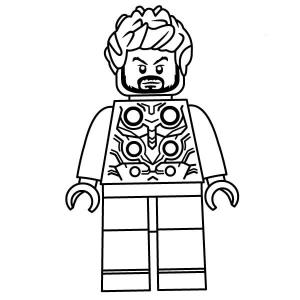 Lego boyama sayfası,  coloring page, Thor Ragnarok’ta Lego Thor, 