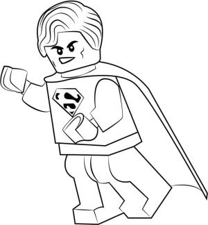 Lego boyama sayfası,  coloring page, Lego Süpermen, 