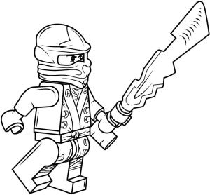 Lego boyama sayfası,  coloring page, Ninjago Kimono Cole, 