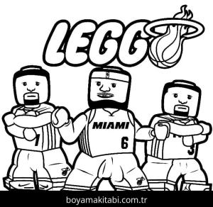 Lego boyama sayfası – basit çizim, kolay boyama