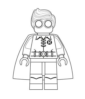 Lego boyama sayfası,  coloring page, Lego Robin, 