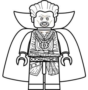 Lego boyama sayfası,  coloring page, Lego Doktor Garip, 