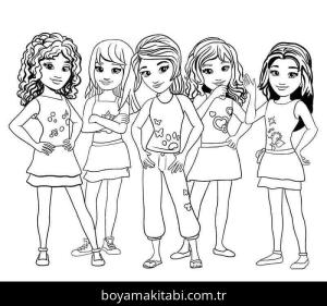 Lego boyama sayfası – keyifli zaman, renkli çizimler