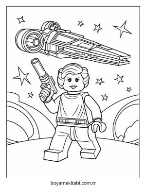 Lego boyama sayfası – yaratıcılık, eğlenceli etkinlik
