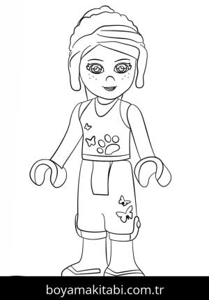 Lego boyama sayfası – çocuklar için, çizgi film temalı
