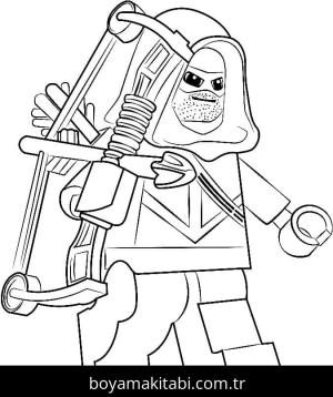 Lego boyama sayfası – çocuk aktivitesi, PDF indir