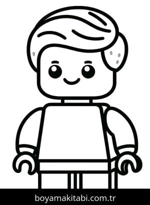 Lego boyama sayfası – evde etkinlik, ücretsiz yazdır