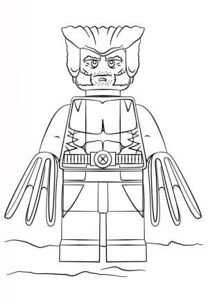 Lego boyama sayfası,  coloring page, Lego X Erkekler Wolverine, 