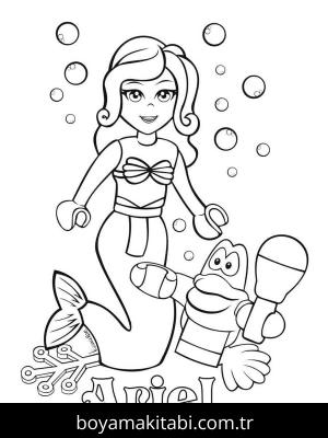 Lego boyama sayfası – PDF indir, sevimli karakter