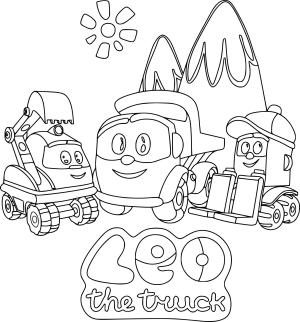 Truck Leo boyama sayfası, Leo Truck coloring page, , 