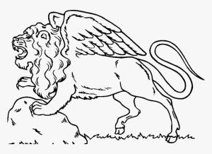 León boyama sayfası,  coloring page, Aslanların Kanatları Var, 