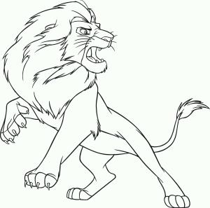 León boyama sayfası,  coloring page, Görkemli Aslan, 