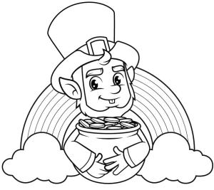 Leprikon boyama sayfası,  coloring page, Eğlenceli Leprikon çiz, 