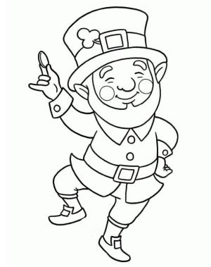 Leprikon boyama sayfası,  coloring page, Dans Eden Leprikon Çiz, 