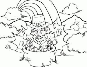 Leprikon boyama sayfası,  coloring page, Bir Leprikon çiz, 