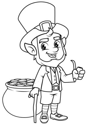 Leprikon boyama sayfası,  coloring page, Dost Leprikon çiz, 