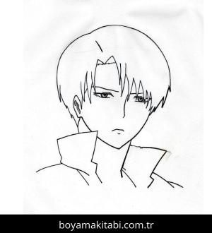 Levi Ackerman boyama sayfası – yaratıcılık, eğlenceli etkinlik