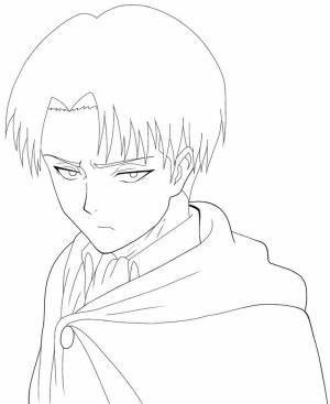 Levi Ackerman boyama sayfası,  coloring page, Büyük Levi, 