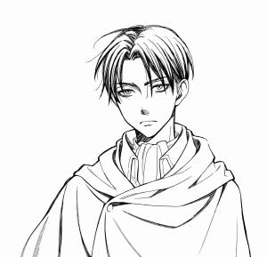 Levi Ackerman boyama sayfası,  coloring page, Yakışıklı Levi, 