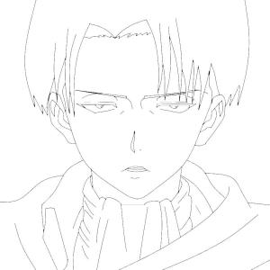 Levi Ackerman boyama sayfası,  coloring page, Yüz Kaptan Levi, 