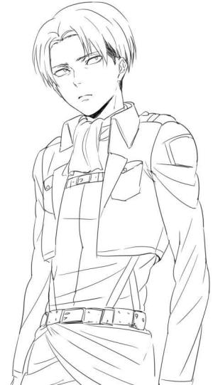 Levi Ackerman boyama sayfası,  coloring page, İyi Levi, 