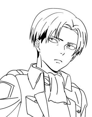 Levi Ackerman boyama sayfası,  coloring page, Normal Levi, 