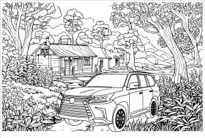 Lexus boyama sayfası,  coloring page, Lexus Sayfası, 