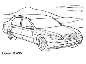 Lexus boyama sayfası,  coloring page, Lexus lS 430, 