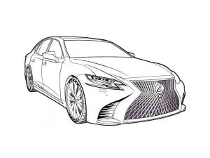 Lexus boyama sayfası,  coloring page, Yazdırılabilir Lexus, 