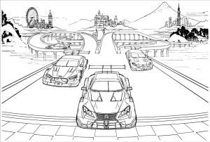 Lexus boyama sayfası,  coloring page, Lexus LC 500, 