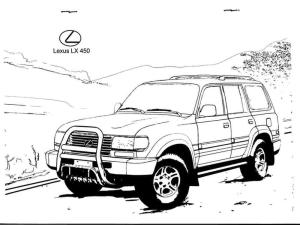 Lexus boyama sayfası,  coloring page, Lexus LX 450, 