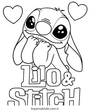 Lilo and Stitch boyama sayfası – yaratıcılığı geliştirir, keyifli zaman