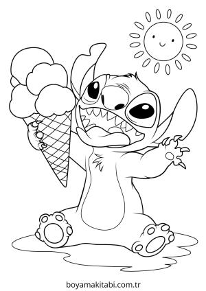 Lilo and Stitch boyama sayfası – boyama çalışması, yaratıcılığı geliştirir