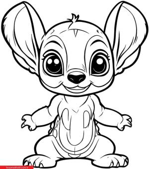 Lilo and Stitch boyama sayfası, Lilo and Stitch coloring page, , 