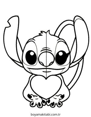 Lilo and Stitch boyama sayfası – boyama etkinliği, çocuk aktivitesi