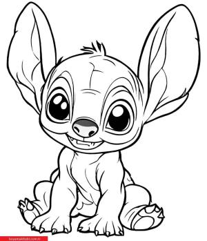 Lilo and Stitch boyama sayfası, Lilo and Stitch coloring page, , 