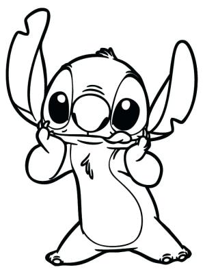 Lilo & Stitch boyama sayfası,  coloring page, Hungry Stitch, 