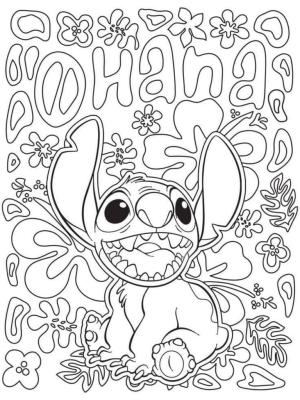 Lilo & Stitch boyama sayfası,  coloring page, ücretsiz Yazdırılabilir Dikiş, 