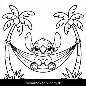 Lilo & Stitch boyama sayfası – boyama etkinliği, çocuk aktivitesi