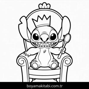 Lilo & Stitch boyama sayfası – boyama çalışması, yaratıcılığı geliştirir