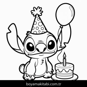 Lilo & Stitch boyama sayfası – renkli çizimler, okul öncesi