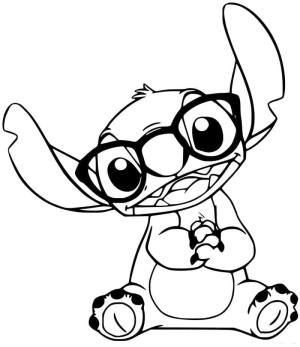 Lilo & Stitch boyama sayfası,  coloring page, Gözlüklü Dikiş, 